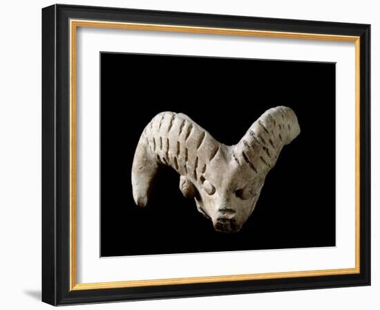 Indus Valley Civilization : Head of a Goat, Bronze Age-null-Framed Photographic Print