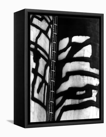 Industrial abstraction (b/w photo)-Brett Weston-Framed Premier Image Canvas