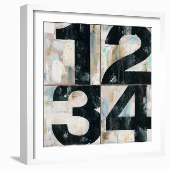 Industrial Chic Numbers-Arnie Fisk-Framed Premium Giclee Print