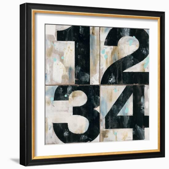 Industrial Chic Numbers-Arnie Fisk-Framed Premium Giclee Print