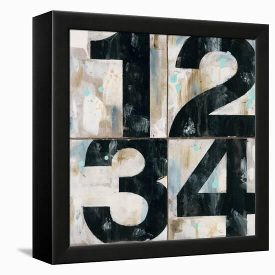 Industrial Chic Numbers-Arnie Fisk-Framed Stretched Canvas