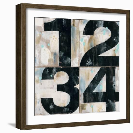 Industrial Chic Numbers-Arnie Fisk-Framed Art Print