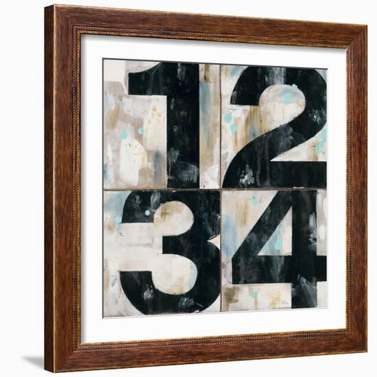 Industrial Chic Numbers-Arnie Fisk-Framed Art Print