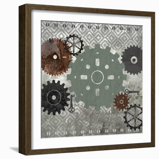 Industrial Gears-Bee Sturgis-Framed Art Print