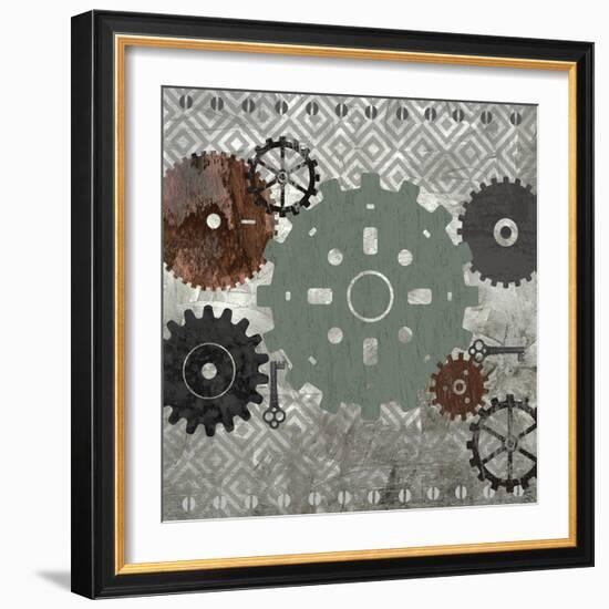 Industrial Gears-Bee Sturgis-Framed Art Print