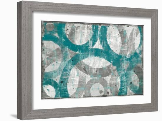 Industrial I Teal-Michael Mullan-Framed Art Print