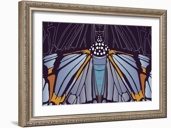 Industrial Iris-Belen Mena-Framed Giclee Print