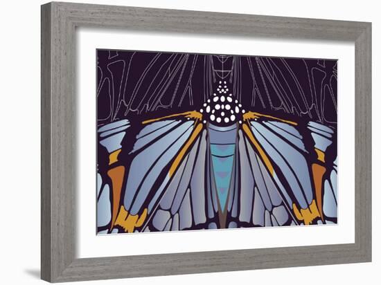 Industrial Iris-Belen Mena-Framed Giclee Print