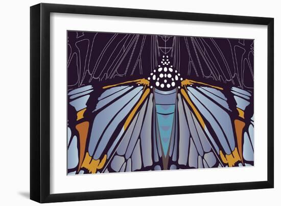 Industrial Iris-Belen Mena-Framed Giclee Print