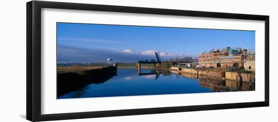 Industrial Landscape Along Rogue River, Detroit, Michigan-null-Framed Photographic Print