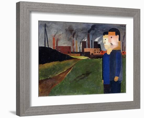 Industrial Landscape and Workers-Franz Wilhelm Seiwert-Framed Giclee Print