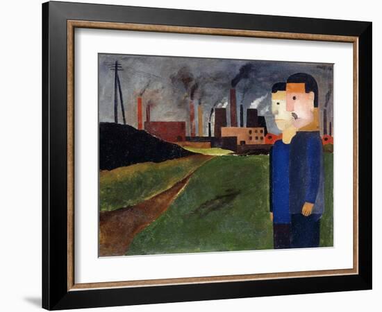 Industrial Landscape and Workers-Franz Wilhelm Seiwert-Framed Giclee Print