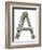 Industrial Metal Alphabet Letter A-donatas1205-Framed Premium Giclee Print