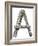 Industrial Metal Alphabet Letter A-donatas1205-Framed Art Print