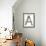 Industrial Metal Alphabet Letter A-donatas1205-Framed Art Print displayed on a wall