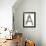 Industrial Metal Alphabet Letter A-donatas1205-Framed Art Print displayed on a wall