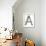 Industrial Metal Alphabet Letter A-donatas1205-Framed Art Print displayed on a wall