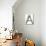 Industrial Metal Alphabet Letter A-donatas1205-Mounted Art Print displayed on a wall