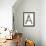 Industrial Metal Alphabet Letter A-donatas1205-Framed Art Print displayed on a wall