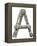 Industrial Metal Alphabet Letter A-donatas1205-Framed Stretched Canvas