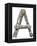 Industrial Metal Alphabet Letter A-donatas1205-Framed Stretched Canvas