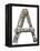 Industrial Metal Alphabet Letter A-donatas1205-Framed Stretched Canvas