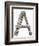 Industrial Metal Alphabet Letter A-donatas1205-Framed Art Print
