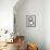 Industrial Metal Alphabet Letter B-donatas1205-Framed Stretched Canvas displayed on a wall