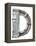 Industrial Metal Alphabet Letter D-donatas1205-Framed Stretched Canvas