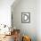 Industrial Metal Alphabet Letter D-donatas1205-Framed Stretched Canvas displayed on a wall