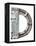 Industrial Metal Alphabet Letter D-donatas1205-Framed Stretched Canvas