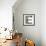 Industrial Metal Alphabet Letter E-donatas1205-Framed Art Print displayed on a wall