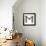 Industrial Metal Alphabet Letter M-donatas1205-Framed Art Print displayed on a wall