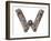 Industrial Metal Alphabet Letter W-donatas1205-Framed Premium Giclee Print