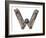 Industrial Metal Alphabet Letter W-donatas1205-Framed Premium Giclee Print