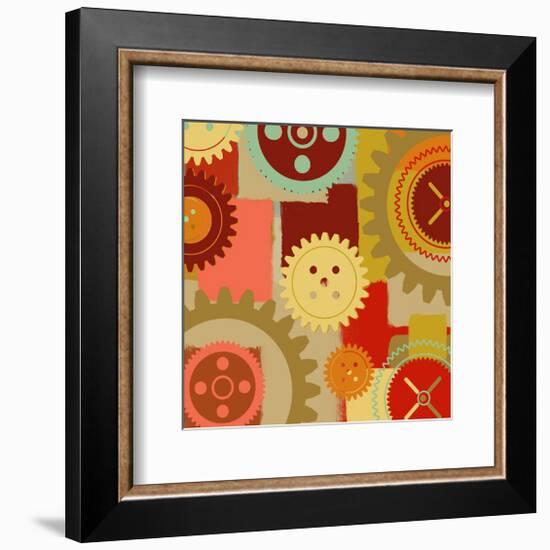 Industrial Ornament I-Yashna-Framed Art Print