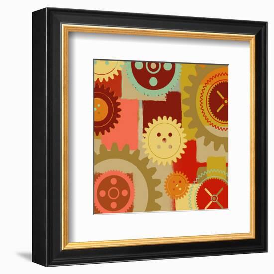 Industrial Ornament I-Yashna-Framed Art Print