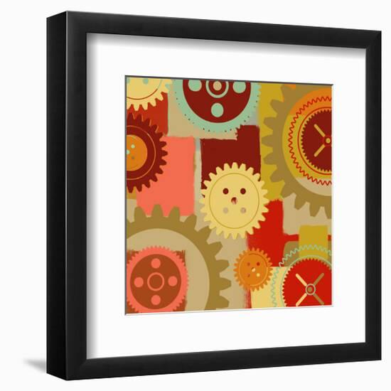 Industrial Ornament I-Yashna-Framed Art Print