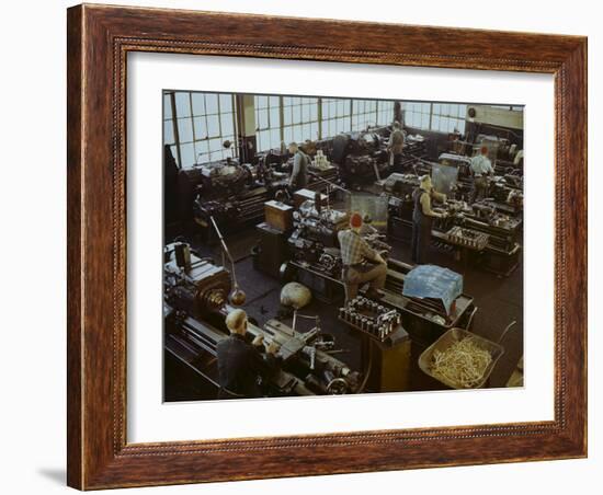 Industrial Painting in Bethlehem Steel Mach. Shop at Staten Is-Herbert Gehr-Framed Photographic Print