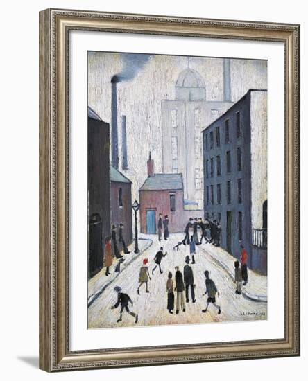 Industrial Scene, 1953-Laurence Stephen Lowry-Framed Giclee Print