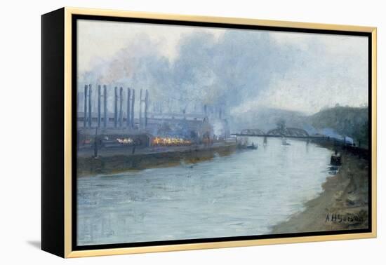 Industrial Scene, Pittsburgh-Aaron Henry Gorson-Framed Premier Image Canvas