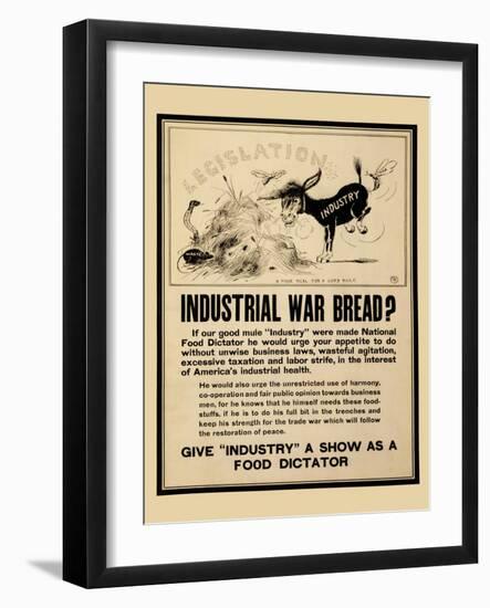 Industrial War Bread?-PR-Framed Art Print