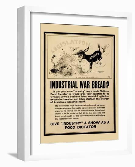 Industrial War Bread?-PR-Framed Art Print