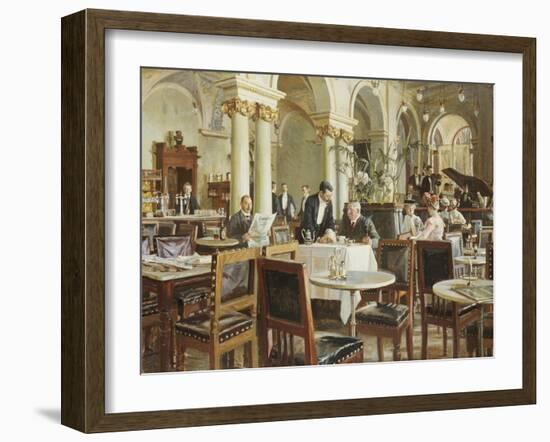 Industricafeen, 1906-Frants Henningsen-Framed Giclee Print