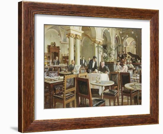 Industricafeen, 1906-Frants Henningsen-Framed Giclee Print