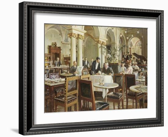 Industricafeen, 1906-Frants Henningsen-Framed Giclee Print