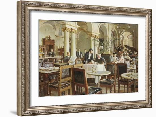 Industricafeen, 1906-Frants Henningsen-Framed Giclee Print