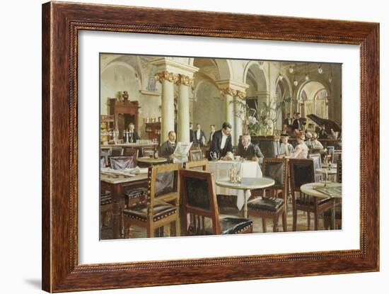 Industricafeen, 1906-Frants Henningsen-Framed Giclee Print