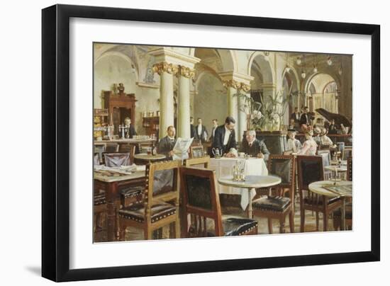 Industricafeen, 1906-Frants Henningsen-Framed Giclee Print