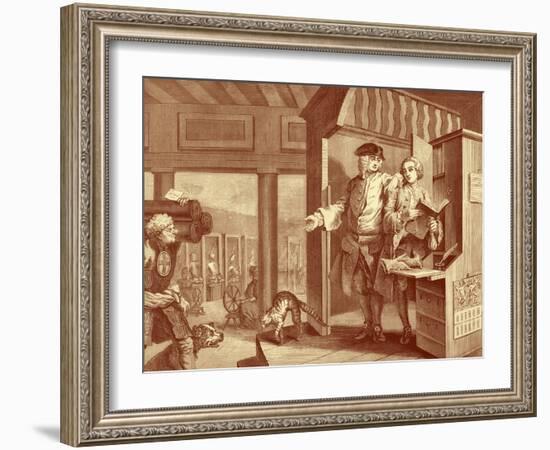 Industry and Idleness --William Hogarth-Framed Giclee Print